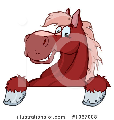 Royalty-Free (RF) Horse Clipart Illustration by Hit Toon - Stock Sample #1067008