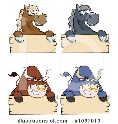 Royalty-Free (RF) Horse Clipart Illustration by Hit Toon - Stock Sample #1067019
