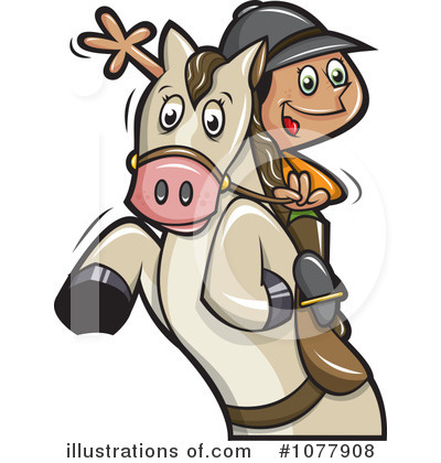 Royalty-Free (RF) Horse Clipart Illustration by jtoons - Stock Sample #1077908