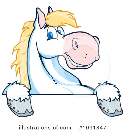 Royalty-Free (RF) Horse Clipart Illustration by Hit Toon - Stock Sample #1091847
