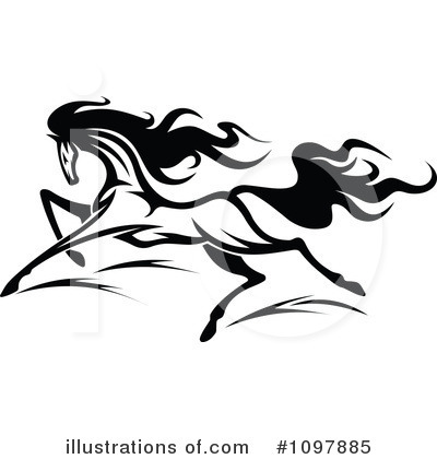 Royalty-Free (RF) Horse Clipart Illustration by Vector Tradition SM - Stock Sample #1097885