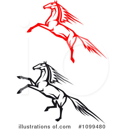 Royalty-Free (RF) Horse Clipart Illustration by Vector Tradition SM - Stock Sample #1099480