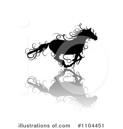 Royalty-Free (RF) Horse Clipart Illustration by merlinul - Stock Sample #1104451