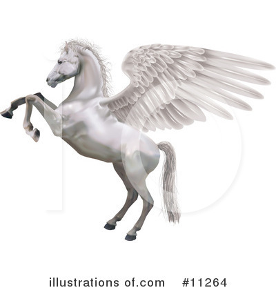 Pegasus Clipart #11264 by AtStockIllustration