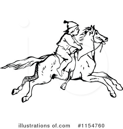 Royalty-Free (RF) Horse Clipart Illustration by Prawny Vintage - Stock Sample #1154760