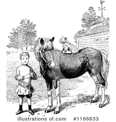 Royalty-Free (RF) Horse Clipart Illustration by Prawny Vintage - Stock Sample #1166633