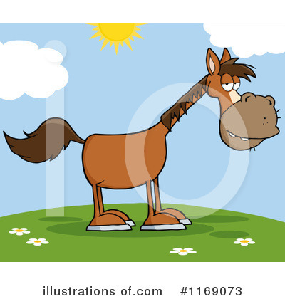 Royalty-Free (RF) Horse Clipart Illustration by Hit Toon - Stock Sample #1169073