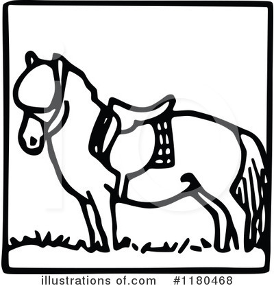 Royalty-Free (RF) Horse Clipart Illustration by Prawny Vintage - Stock Sample #1180468