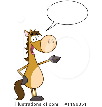 Royalty-Free (RF) Horse Clipart Illustration by Hit Toon - Stock Sample #1196351