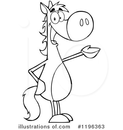 Royalty-Free (RF) Horse Clipart Illustration by Hit Toon - Stock Sample #1196363