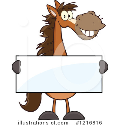 Royalty-Free (RF) Horse Clipart Illustration by Hit Toon - Stock Sample #1216816