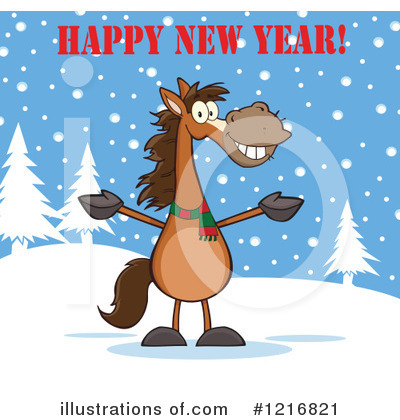 Royalty-Free (RF) Horse Clipart Illustration by Hit Toon - Stock Sample #1216821