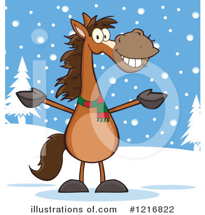 Royalty-Free (RF) Horse Clipart Illustration by Hit Toon - Stock Sample #1216822