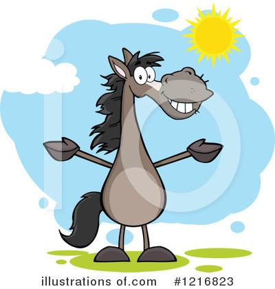 Royalty-Free (RF) Horse Clipart Illustration by Hit Toon - Stock Sample #1216823