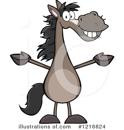 Royalty-Free (RF) Horse Clipart Illustration by Hit Toon - Stock Sample #1216824