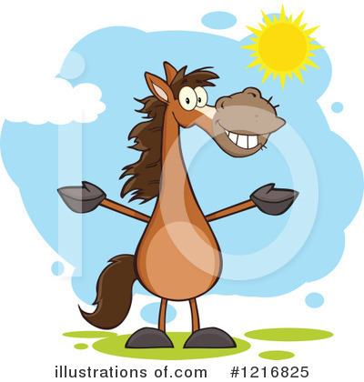 Royalty-Free (RF) Horse Clipart Illustration by Hit Toon - Stock Sample #1216825