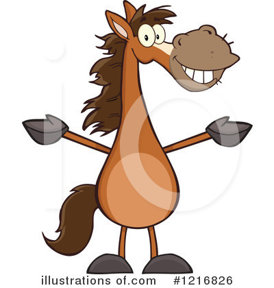 Royalty-Free (RF) Horse Clipart Illustration by Hit Toon - Stock Sample #1216826