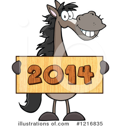 Royalty-Free (RF) Horse Clipart Illustration by Hit Toon - Stock Sample #1216835