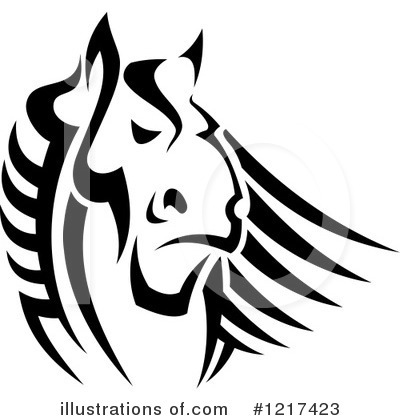Royalty-Free (RF) Horse Clipart Illustration by Vector Tradition SM - Stock Sample #1217423