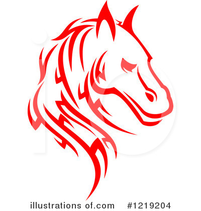 Royalty-Free (RF) Horse Clipart Illustration by Vector Tradition SM - Stock Sample #1219204