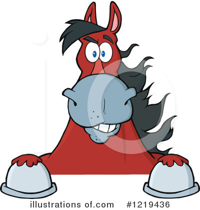 Royalty-Free (RF) Horse Clipart Illustration by Hit Toon - Stock Sample #1219436