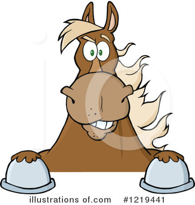 Royalty-Free (RF) Horse Clipart Illustration by Hit Toon - Stock Sample #1219441