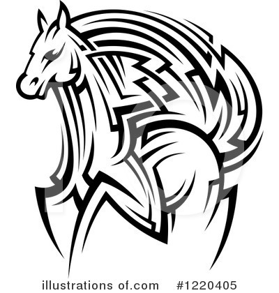 Royalty-Free (RF) Horse Clipart Illustration by Vector Tradition SM - Stock Sample #1220405