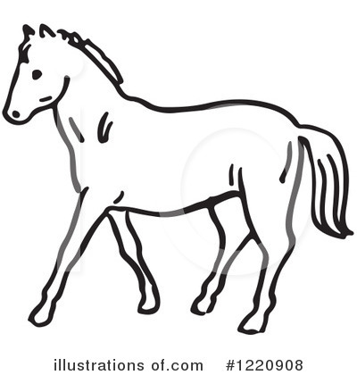 Royalty-Free (RF) Horse Clipart Illustration by Picsburg - Stock Sample #1220908