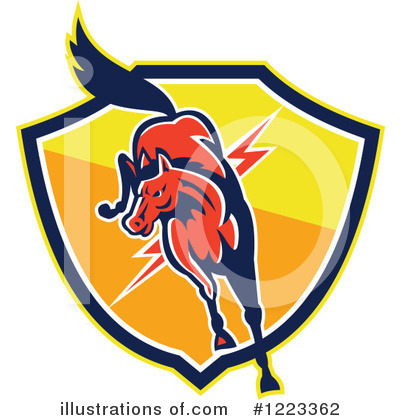 Royalty-Free (RF) Horse Clipart Illustration by patrimonio - Stock Sample #1223362