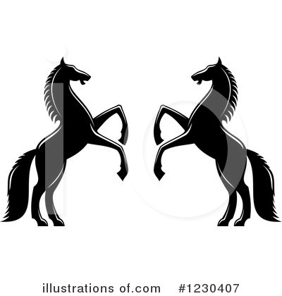 Royalty-Free (RF) Horse Clipart Illustration by Vector Tradition SM - Stock Sample #1230407