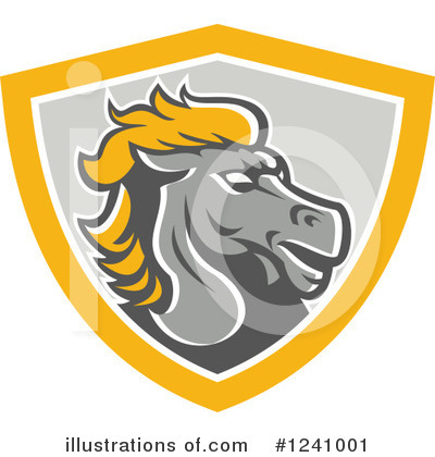 Royalty-Free (RF) Horse Clipart Illustration by patrimonio - Stock Sample #1241001