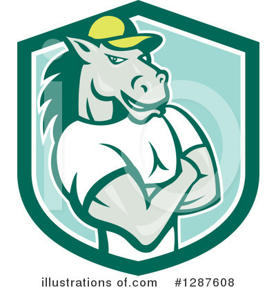 Royalty-Free (RF) Horse Clipart Illustration by patrimonio - Stock Sample #1287608