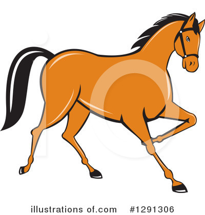 Royalty-Free (RF) Horse Clipart Illustration by patrimonio - Stock Sample #1291306