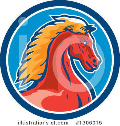 Royalty-Free (RF) Horse Clipart Illustration by patrimonio - Stock Sample #1306015