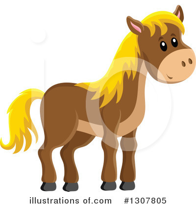 Royalty-Free (RF) Horse Clipart Illustration by visekart - Stock Sample #1307805
