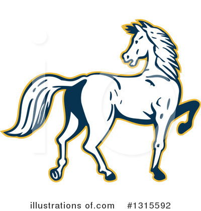 Royalty-Free (RF) Horse Clipart Illustration by patrimonio - Stock Sample #1315592