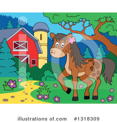 Royalty-Free (RF) Horse Clipart Illustration by visekart - Stock Sample #1318309