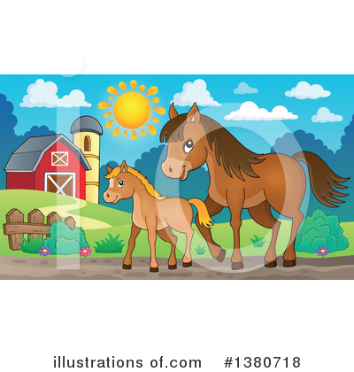Royalty-Free (RF) Horse Clipart Illustration by visekart - Stock Sample #1380718