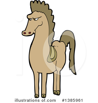 Royalty-Free (RF) Horse Clipart Illustration by lineartestpilot - Stock Sample #1385961