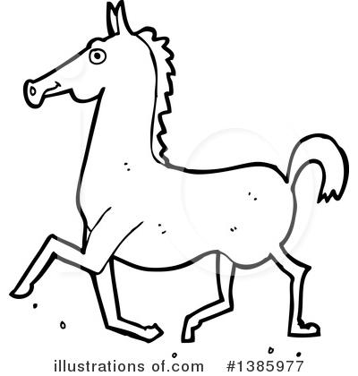 Royalty-Free (RF) Horse Clipart Illustration by lineartestpilot - Stock Sample #1385977