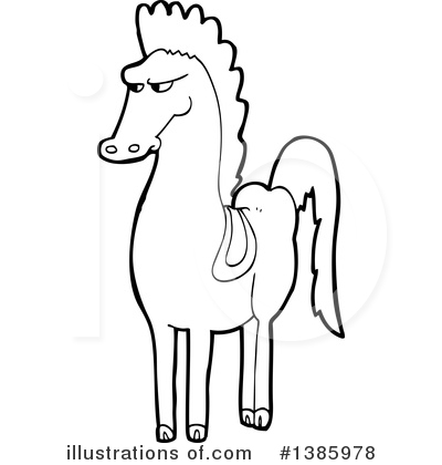 Royalty-Free (RF) Horse Clipart Illustration by lineartestpilot - Stock Sample #1385978