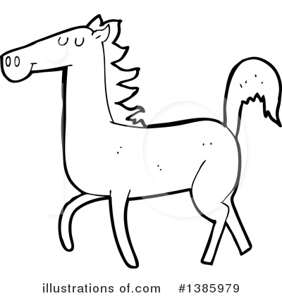 Royalty-Free (RF) Horse Clipart Illustration by lineartestpilot - Stock Sample #1385979