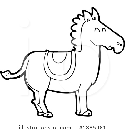 Royalty-Free (RF) Horse Clipart Illustration by lineartestpilot - Stock Sample #1385981