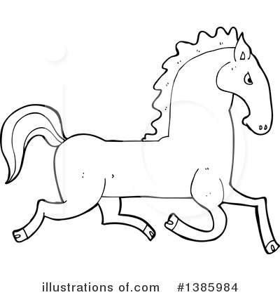 Royalty-Free (RF) Horse Clipart Illustration by lineartestpilot - Stock Sample #1385984