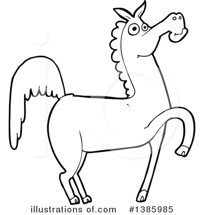 Royalty-Free (RF) Horse Clipart Illustration by lineartestpilot - Stock Sample #1385985