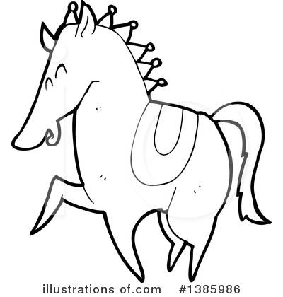 Royalty-Free (RF) Horse Clipart Illustration by lineartestpilot - Stock Sample #1385986