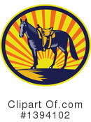 Horse Clipart #1394102 by patrimonio