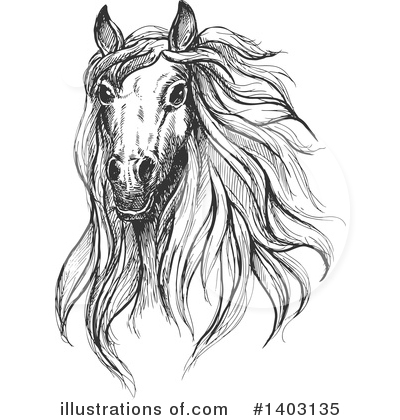 Royalty-Free (RF) Horse Clipart Illustration by Vector Tradition SM - Stock Sample #1403135