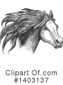 Horse Clipart #1403137 by Vector Tradition SM