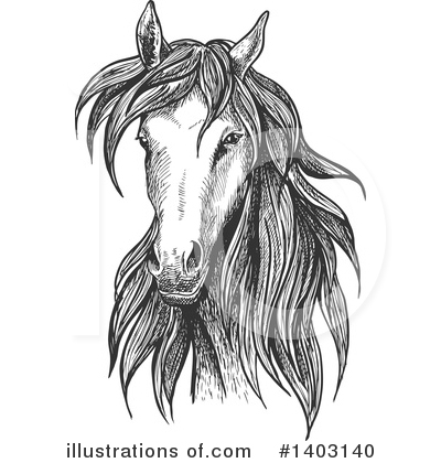 Royalty-Free (RF) Horse Clipart Illustration by Vector Tradition SM - Stock Sample #1403140